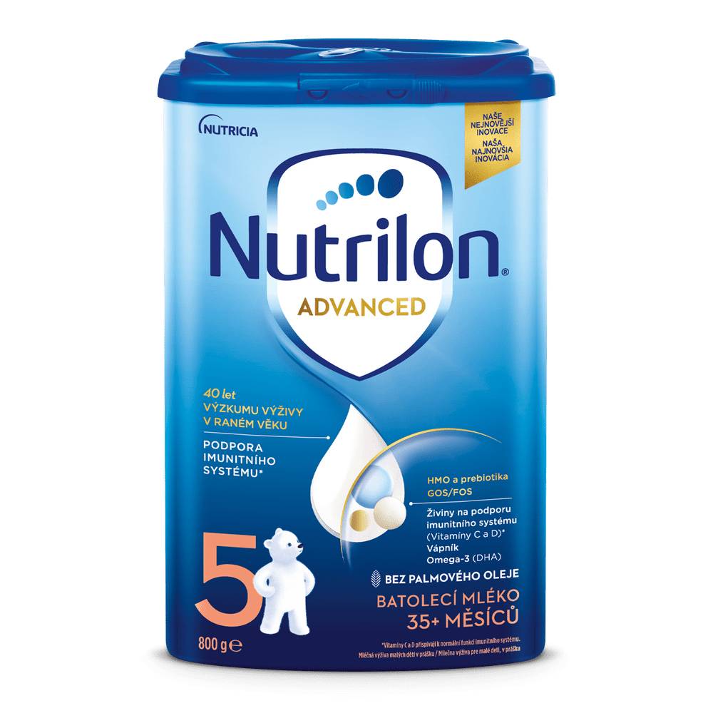 Nutrilon 5 Advanced batoľacie mlieko 800g, 35+